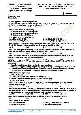 Đề thi thử THPT Quốc gia lần 2 môn Hóa học năm 2017 - Mã đề 132 - Sở GD & ĐT Thanh Hóa